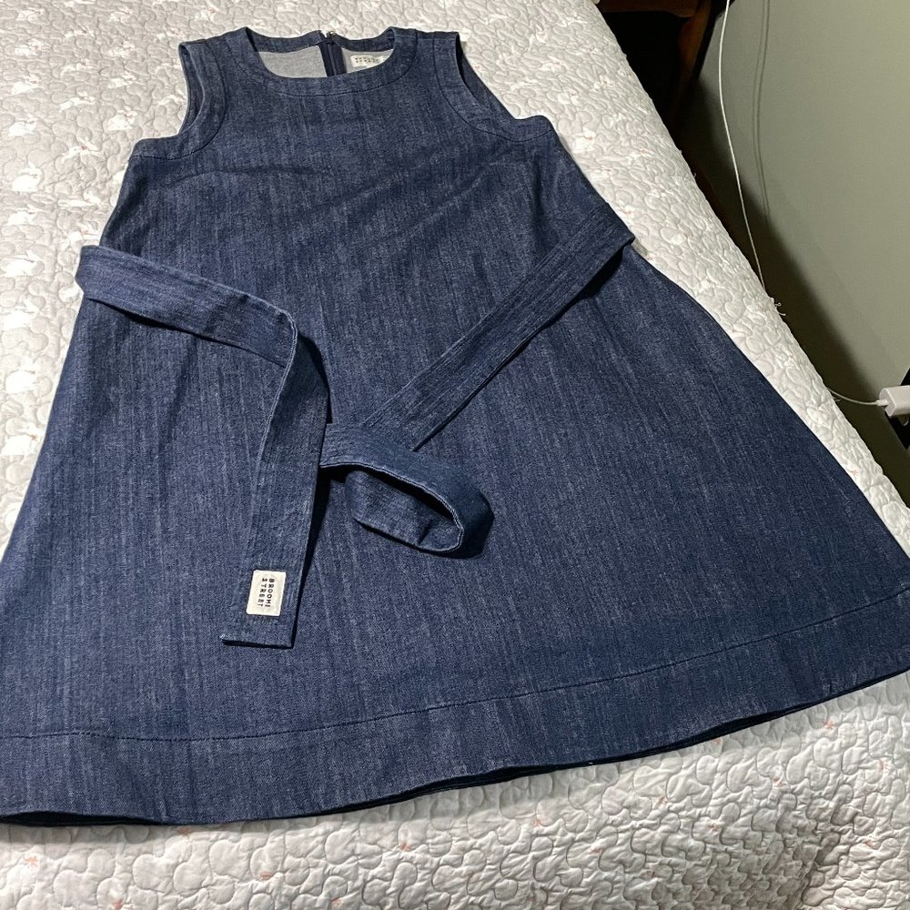 Kate Spade Broome Street Denim Stretch Dress/Jumper Mint Cond. Sz S Super Cute - Picture 4 of 9